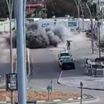 Homem escapa por pouco de míssil em Israel