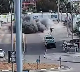 Homem escapa por pouco de míssil em Israel