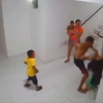 IMAGENS FORTES: câmera flagra agressão contra mulher em prédio