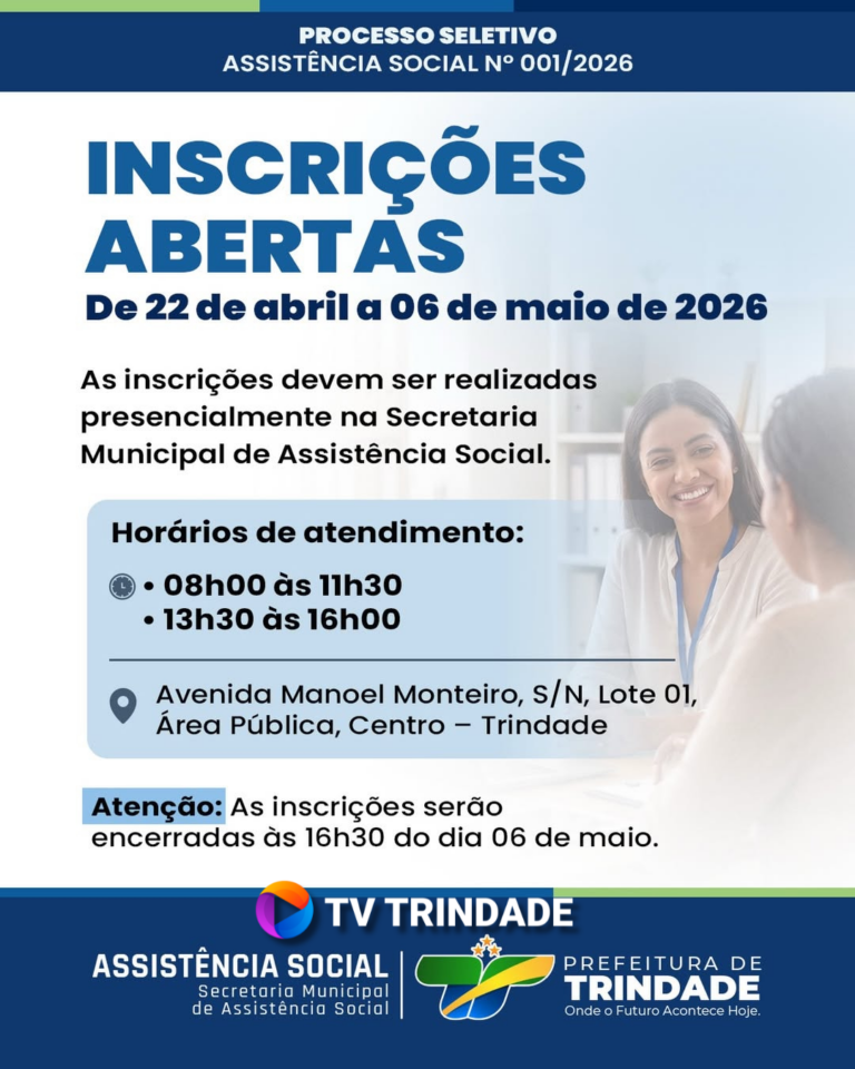 PROCESSO SELETIVO ASSISTÊNCIA SOCIAL Nº 001/2026