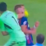 Cena lamentável na Espanha: goleiro Esteban Andrada se envolve em confusão e agride adversário